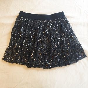 Forever 21 Sequined A-line Miniskirt Size S